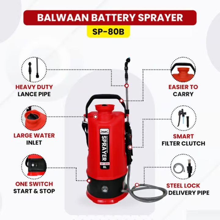Balwaan SP 80B Li-Ion Battery Sprayer (8L) – thumb